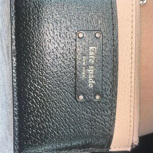 Kate Spade Black and Pink Zip Pouch